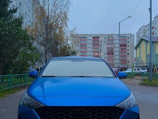 2021 Hyundai Solaris II Рестайлинг, синий, 1600000 рублей, вид 1