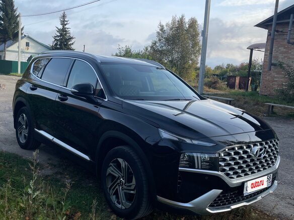 2021 Hyundai Santa Fe IV Рестайлинг, чёрный, 4600000 рублей