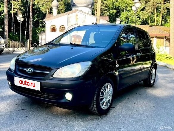 2010 Hyundai Getz I Рестайлинг, чёрный