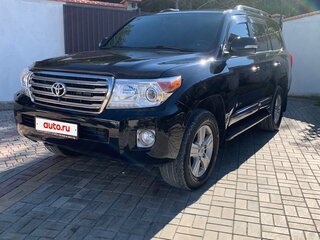 2012 Toyota Land Cruiser 200 Series Рестайлинг 1, чёрный, 3500000 рублей, вид 1