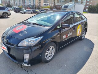 2010 Toyota Prius III (XW30), чёрный, 1100000 рублей, вид 3