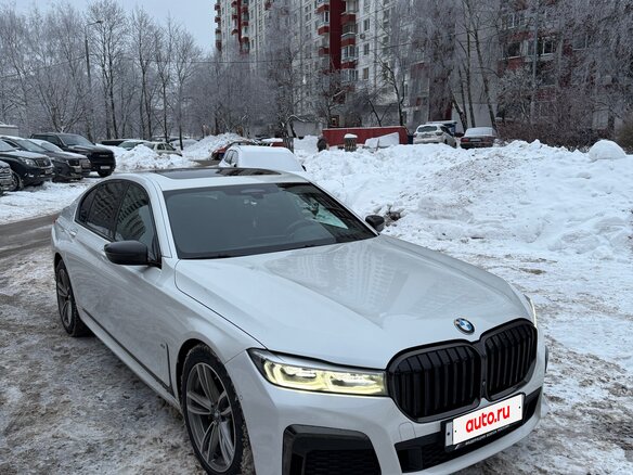2020 BMW 7 серии 730i VI (G11/G12) Рестайлинг, белый, 4700000 рублей - вид 3