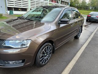 2017 Skoda Rapid I Рестайлинг, коричневый, 1450000 рублей, вид 3