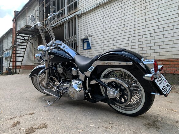 2007 Harley-Davidson Softail Deluxe, чёрный, 1480000 рублей - вид 2