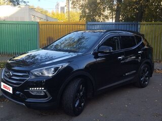 2017 Hyundai Santa Fe III Рестайлинг, чёрный, 2500000 рублей, вид 2