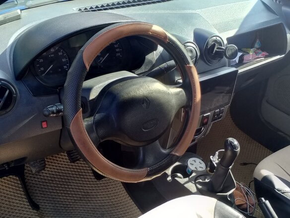 2008 Renault Logan I, синий, 220000 рублей - вид 4
