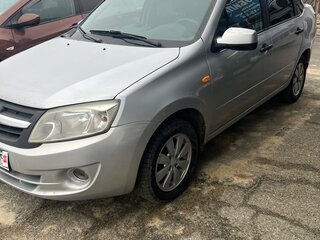 2012 Lada (ВАЗ) Granta I, серебристый, 370000 рублей, вид 5