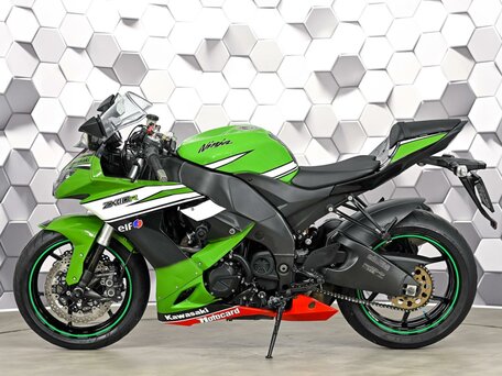 2008 Kawasaki ZX-10R Ninja, зелёный, 769000 рублей, вид 4