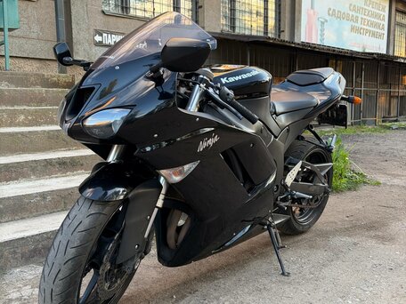 2008 Kawasaki ZX-6 Ninja, чёрный, 510000 рублей, вид 2