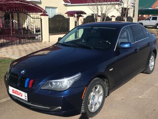 2009 BMW 5 серии 520i V (E60/E61) Рестайлинг, синий, 1200000 рублей, вид 1
