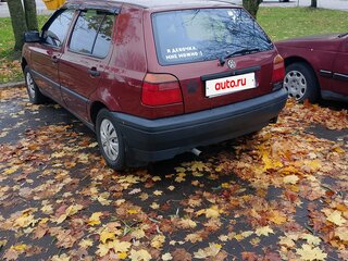 1993 Volkswagen Golf III, красный, 280000 рублей, вид 2