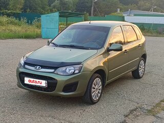 2013 Lada (ВАЗ) Kalina II, зелёный, 365000 рублей, вид 1