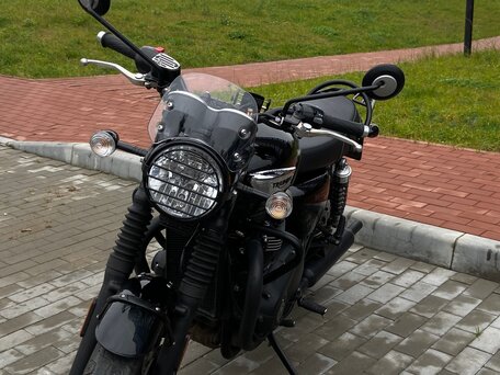 2020 Triumph Bonneville T100, чёрный, 760000 рублей, вид 3