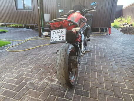2013 Kawasaki ER-6N, красный, 520000 рублей, вид 4