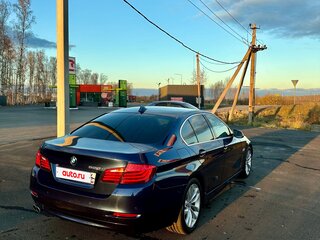 2015 BMW 5 серии 520i VI (F10/F11/F07) Рестайлинг, синий, 1900000 рублей, вид 4