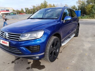 2015 Volkswagen Touareg II Рестайлинг, синий, 2300000 рублей, вид 3
