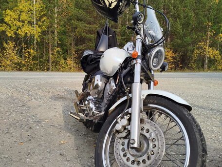 1996 Yamaha XVS400 Drag Star, белый, 299000 рублей, вид 1