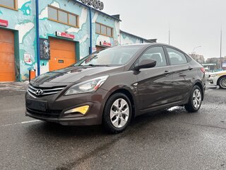 2014 Hyundai Solaris I Рестайлинг, коричневый, 950000 рублей, вид 1