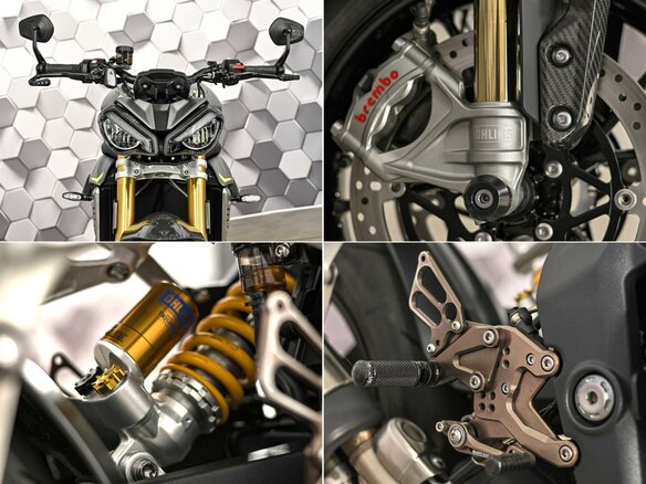 2022 Triumph Speed Triple, серебристый, 1117000 рублей - вид 9