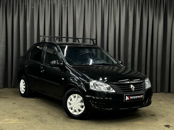 2014 Renault Logan I Рестайлинг, чёрный - вид 1