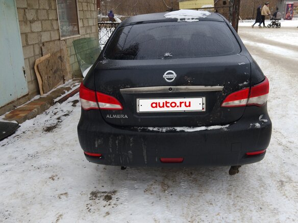 2013 Nissan Almera III (G15), чёрный, 350000 рублей - вид 1