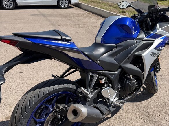 2015 Yamaha YZF-R3, синий, 440000 рублей - вид 1