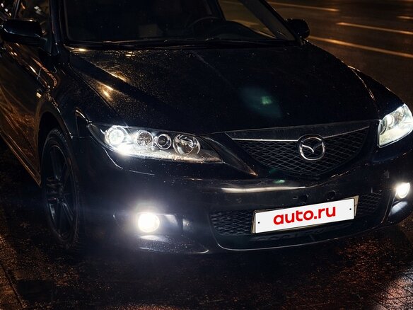 2005 Mazda 6 I (GG) Рестайлинг, чёрный, 430000 рублей