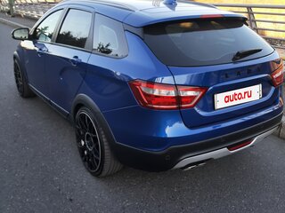 2020 Lada (ВАЗ) Vesta SW I, синий, 1600000 рублей, вид 3