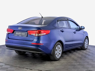 2016 Kia Rio III Рестайлинг, синий, 1080000 рублей, вид 5