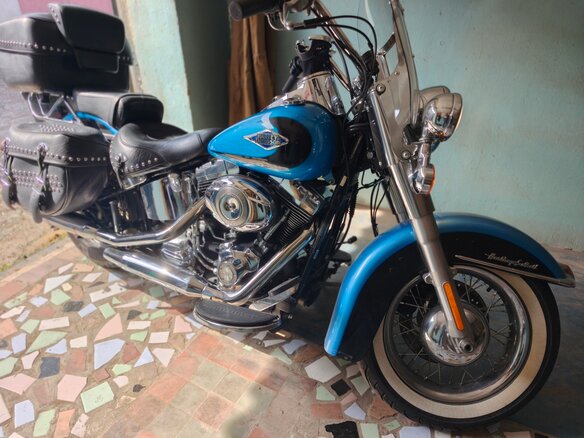 2011 Harley-Davidson Heritage, голубой, 1150000 рублей - вид 11