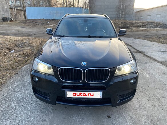 2012 BMW X3 20d xDrive II (F25), синий, 2200000 рублей - вид 2