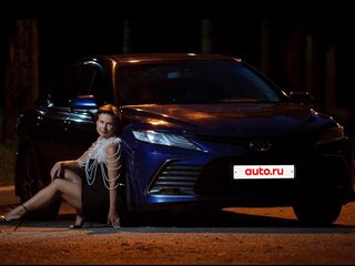 2021 Toyota Camry VIII (XV70) Рестайлинг, синий, 3495000 рублей, вид 1