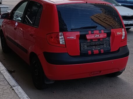 2007 Hyundai Getz I Рестайлинг, красный, 311111 рублей, вид 4