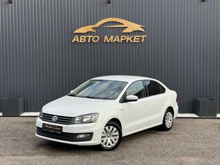 2016 Volkswagen Polo V Рестайлинг, белый, 1125000 рублей, вид 2