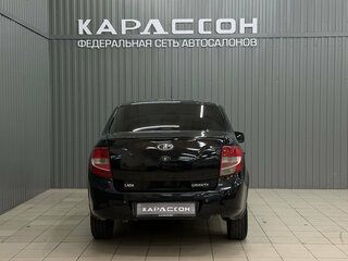 2013 Lada (ВАЗ) Granta I, чёрный, 370000 рублей, вид 4
