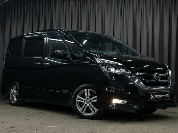 2017 Nissan Serena V (C27), чёрный, 1499777 рублей - вид 2