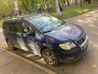 2010 Volkswagen Touran I Рестайлинг, синий, 500000 рублей, вид 3