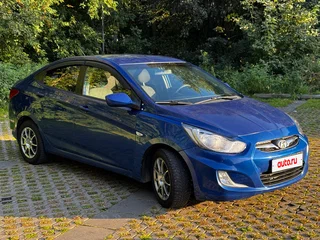 2011 Hyundai Solaris I, синий, 530000 рублей, вид 3