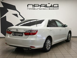 2016 Toyota Camry VII (XV50) Рестайлинг, белый, 1963000 рублей, вид 3