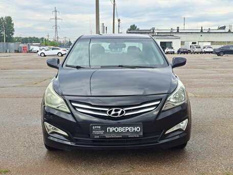 2016 Hyundai Solaris I Рестайлинг, чёрный, 545000 рублей, вид 2
