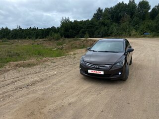 2014 Hyundai Solaris I Рестайлинг, коричневый, 920000 рублей, вид 1