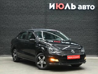 2017 Volkswagen Polo V Рестайлинг, чёрный, 1070000 рублей, вид 3
