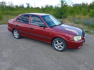 2004 Hyundai Accent ТагАЗ II, красный, 360000 рублей, вид 2
