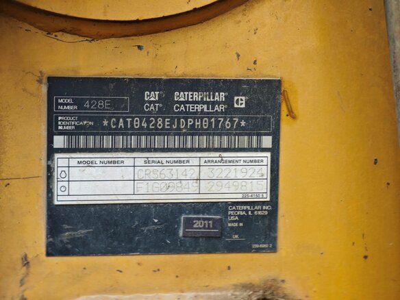 2011 Caterpillar 428, жёлтый, 4300000 рублей - вид 19