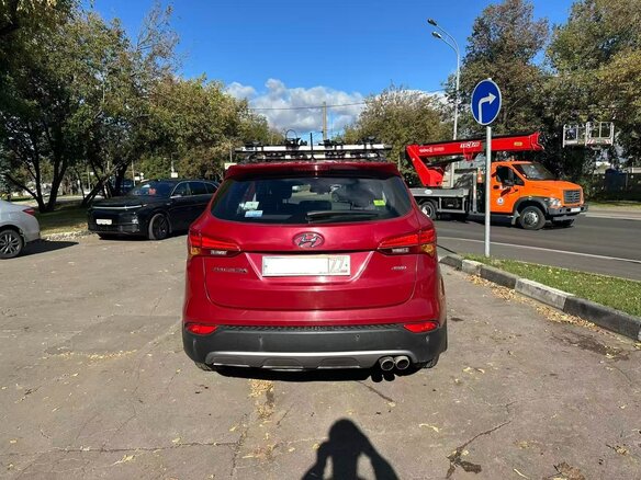2013 Hyundai Santa Fe III, красный, 1750000 рублей - вид 4