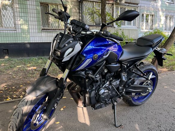 2021 Yamaha MT-07 (FZ-07), синий