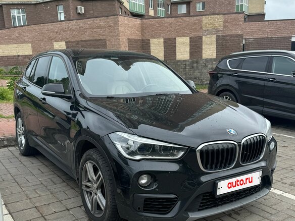 2017 BMW X1 18d xDrive II (F48), чёрный, 1995000 рублей