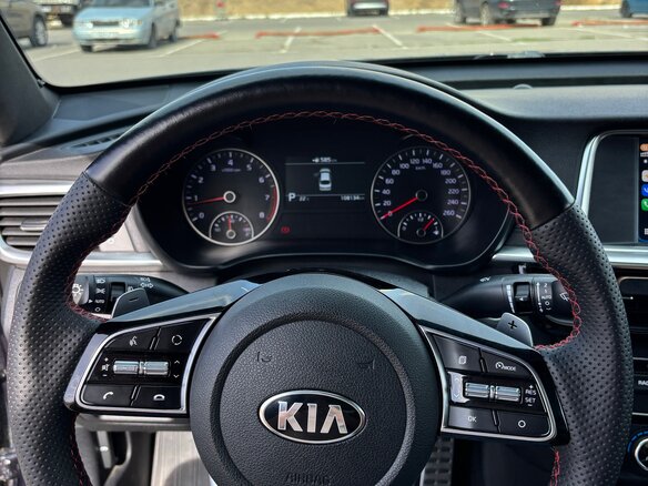 2018 Kia Optima IV Рестайлинг, синий, 2300000 рублей - вид 6