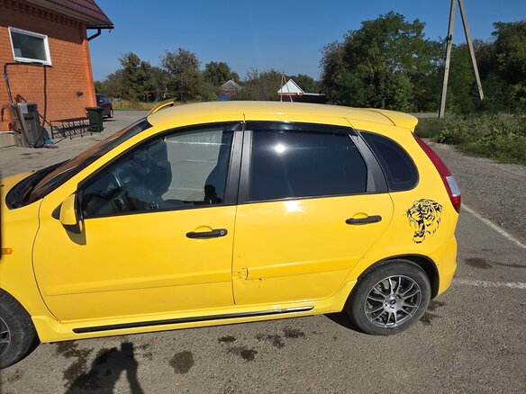 2011 Lada (ВАЗ) Kalina Sport I, жёлтый, 380000 рублей - вид 6