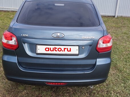 2014 Lada (ВАЗ) Granta I, серый, 300000 рублей, вид 3
